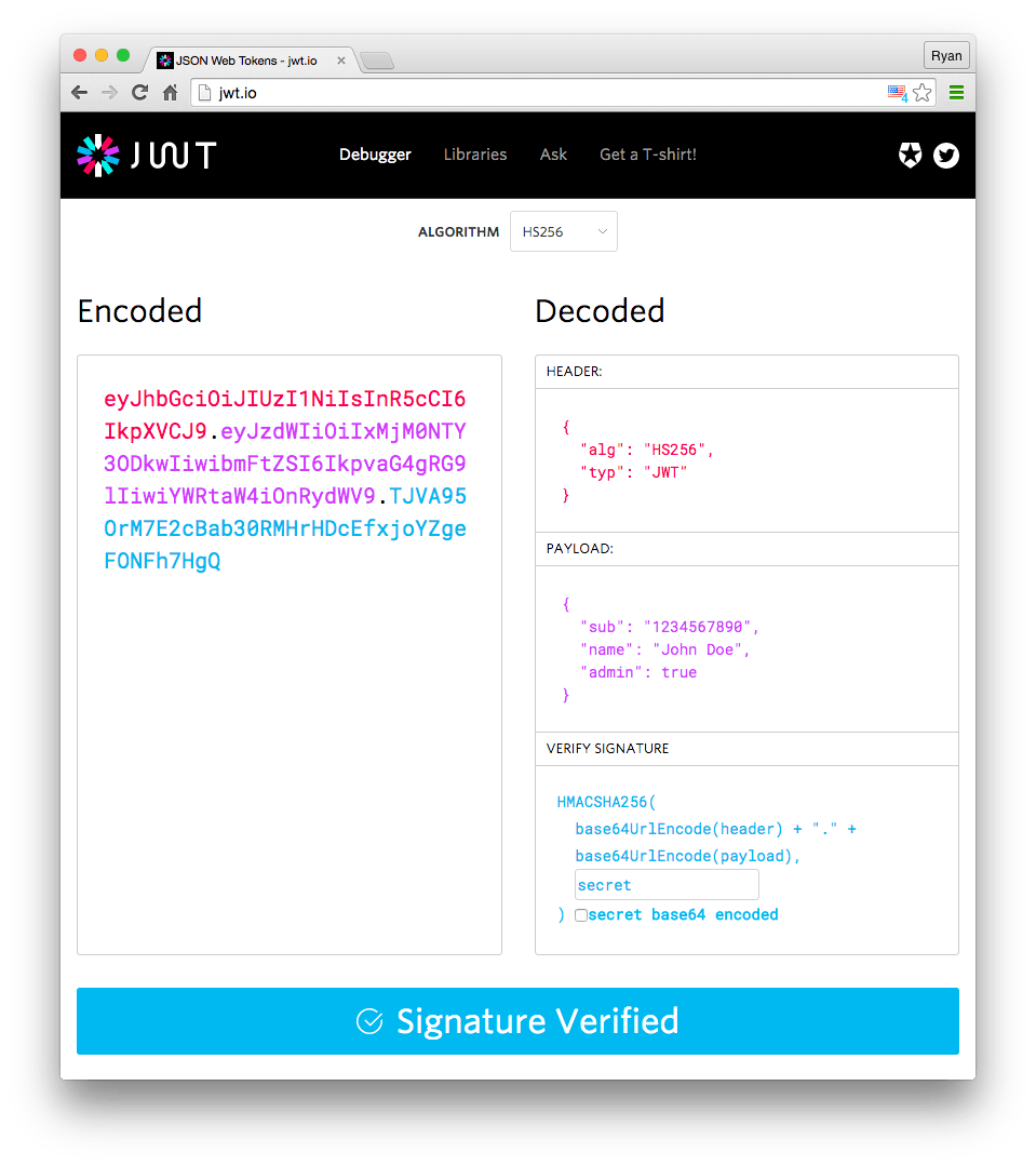 jwt.io 可视化 Debugger